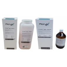 AcrylX Xthetic HIGH IMPACT Heat Cure Powder & Liquid COMBO PACKS - Shade Pink V (02) Veined - 1kg, 3kg, 6kg, 10kg